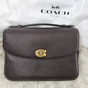 Coach Cassie Crossbody Pebbled Leather in Oxblood